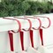 Haute Decor The Original MantleClip� Stocking Holder- 4 Pack (Red) - Hang Christmas Stockings Safely and Securely from Mantels Up to 3 Inches Thick